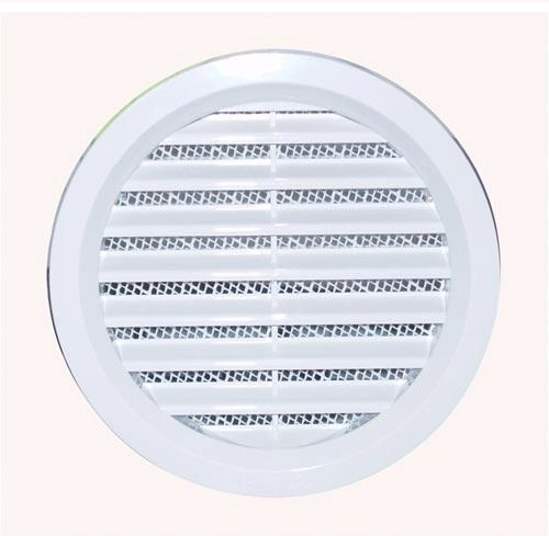 Prezračevalna rešetka z mrežico, premer 100 mm – Bela