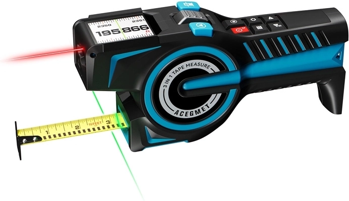 2 v 1: lasersko merjenje in klasični trak