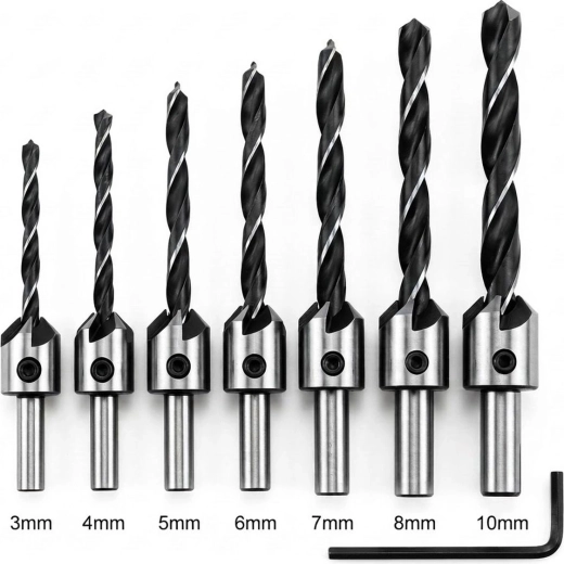 Komplet svedrov za les z grezilnikom 3–10 mm