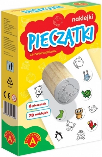 Majhni žigi in nalepke z živalmi