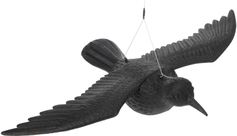 Maketa vrane za strašenje ptic 44 × 61 × 13 cm