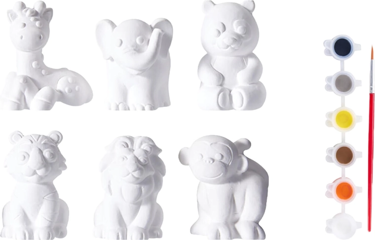 Komplet za barvanje mavčnih 3D figuric (13 delov)