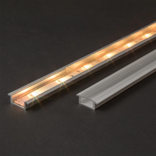 Prozoren pokrov za aluminijasti LED-profil 1 m