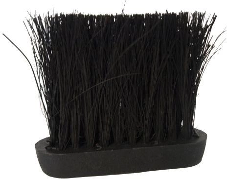 Kaminarska krtača s kokosovimi vlakni, črna