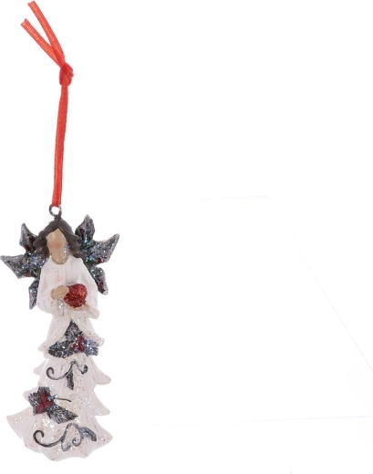 Keramični božični angel – viseča dekoracija 11 cm