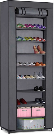 Tekstilni omar za čevlje Massido – grafitni