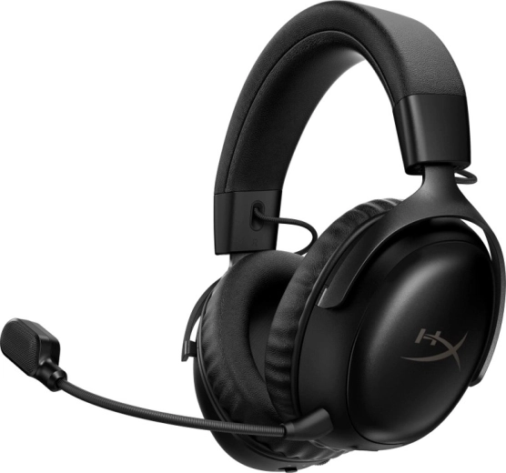 Hyperx cloud iii s wireless črne igralne slušalke z mikrofonom