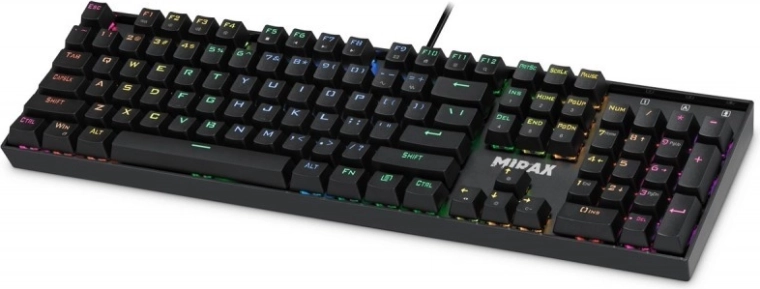 mehanska igralna tipkovnica Defender Mirax s stikali Outemu Blue in RGB osvetlitvijo