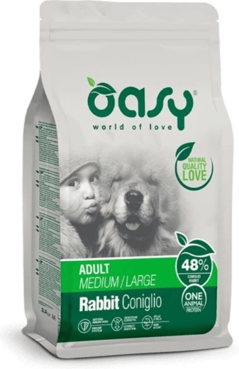 Oasy One Animal Protein Adult Medium/Large zajecje 2,5 kg