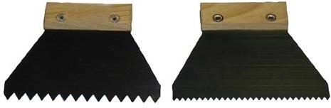 Jeklena lopatica 140 mm z grobimi zobmi