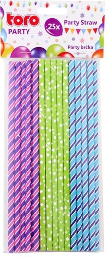 Papirnate slamice 20 cm Toro, 25 kosov