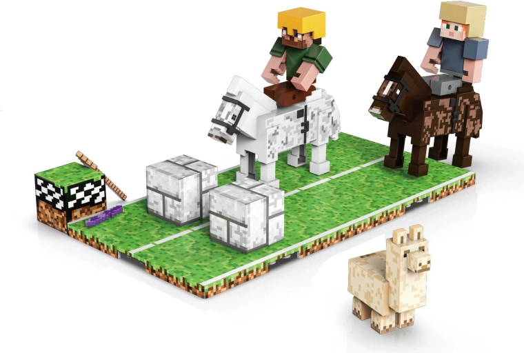 Magnet World 3D Magnetic Building Set Horse Racing, 46 Pieces