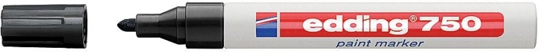 Lakiran označevalnik Edding 750, črn