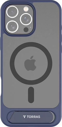 Torras Pstand ovitek za iPhone 16 Pro modra