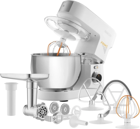 Spacious stainless steel bowl with LED lighting