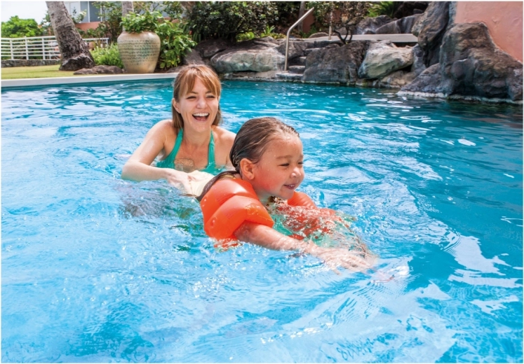 For children 3–6 years during swim practice