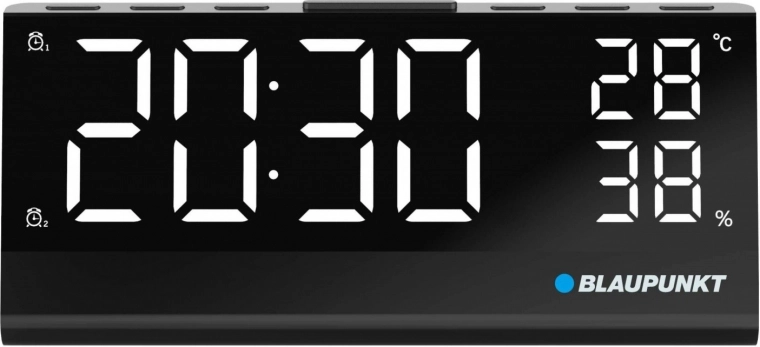Radiourna CR10ALU FM PLL z vgrajenim tipalom temperature in vlažnosti