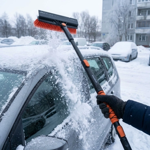 Vrtljiva metla in udoben oprijem