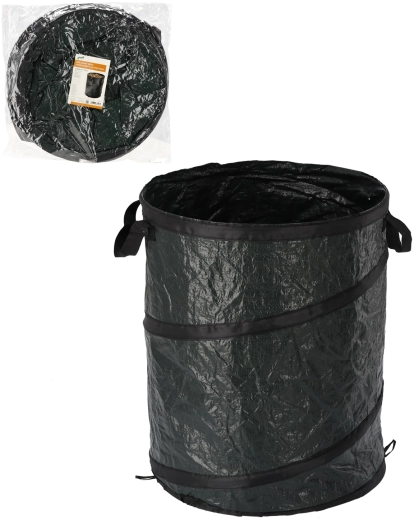 Zložljiv vrtni koš 100 l zelen z ročaji