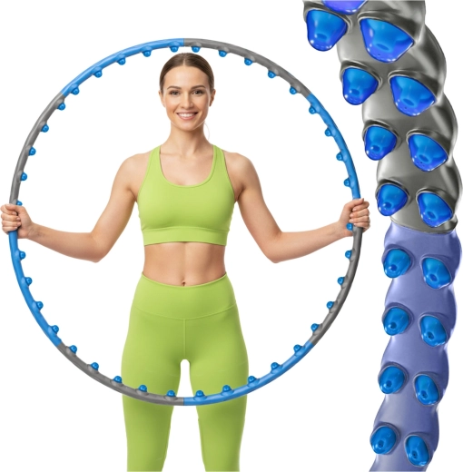 Masažni hula hoop z magnetnimi izboklinami Trizand 110 cm