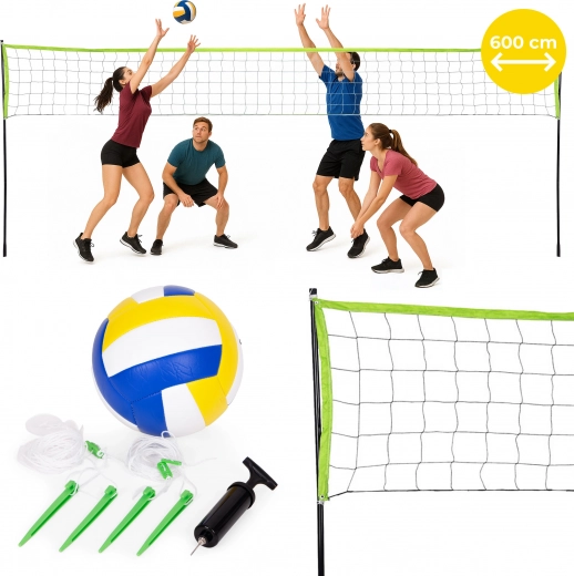 Zložljiva odbojkarska in badminton mreža 600x240 cm MultiGarden