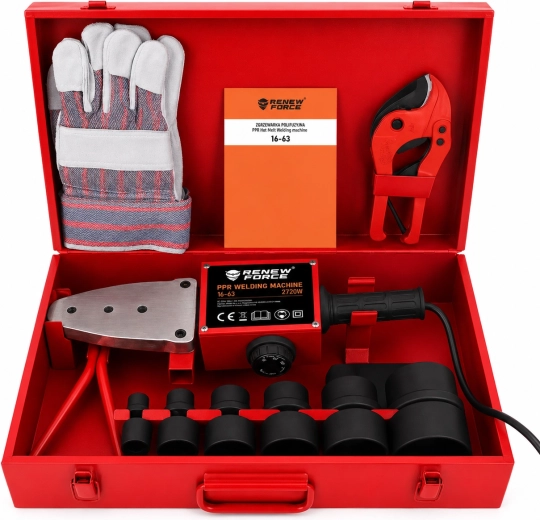 Kompleten set 7 nastavkov 16–63 mm v kovinskem kovčku