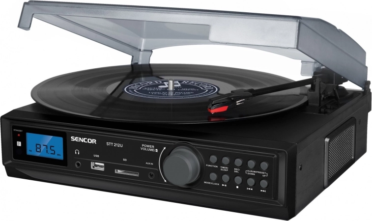 Gramofon s FM sprejemnikom, USB/SD, MP3 in Bluetooth