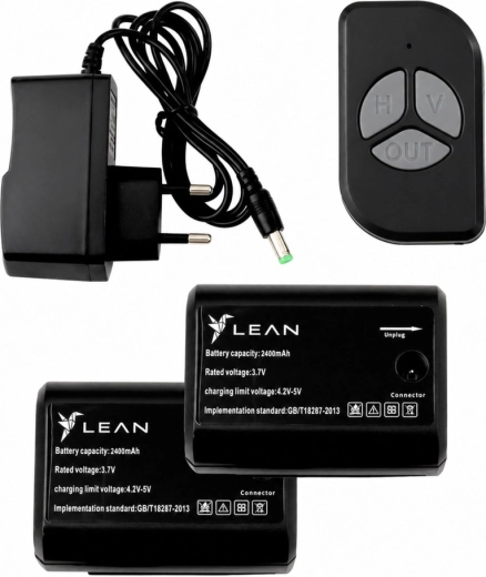 Two rechargeable batteries for longer operation