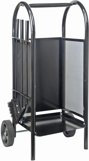 Krbna košara z vozičkom in orodjem, jeklo, 82,5 cm