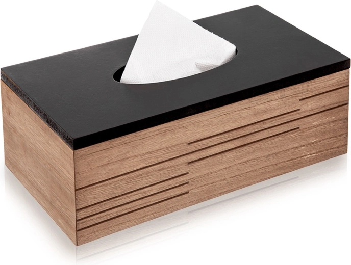 Lesena škatla za papirnate robčke Line 25 × 13,5 × 9 cm