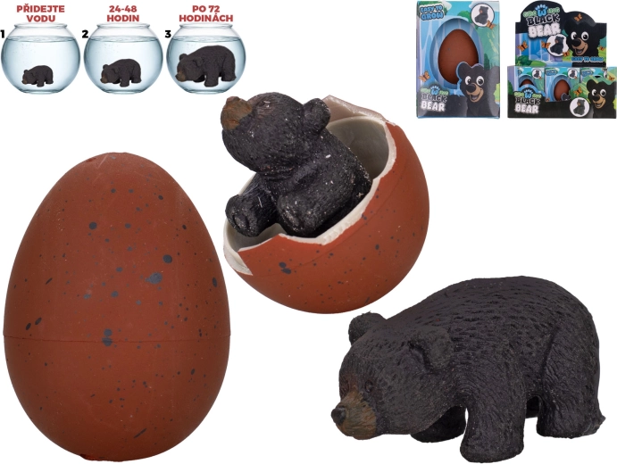 Valilni in rastoči črni medved – interaktivno jajce za vodo