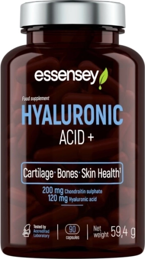 Essensey hialuronska kislina + hondroitin, L-prolin in vitamin C – 90 kapsul