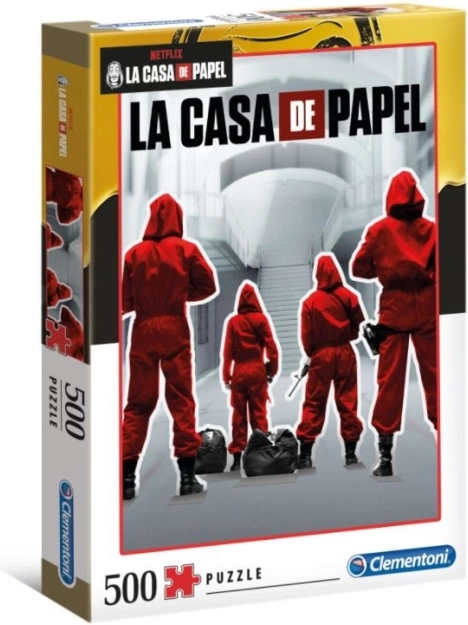 Clementoni sestavljanka Netflix: Papirnata hiša 500 kosov