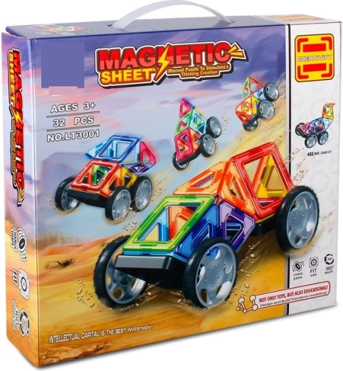 Magnetna sestavljanka Magnetic Sheet – 32 kosov