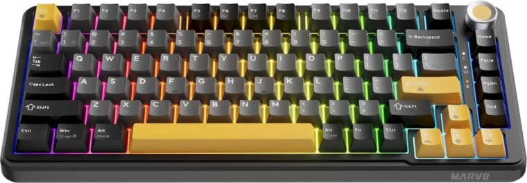 Three connection options and RGB backlighting