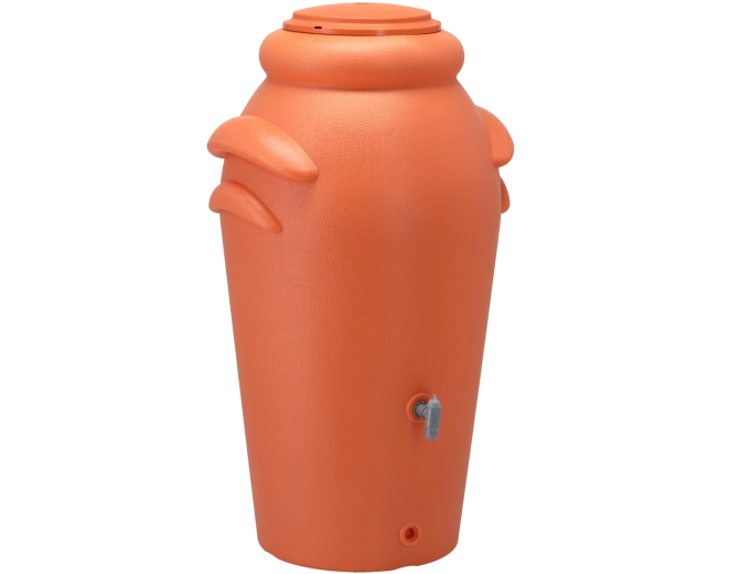 Zbiralnik deževnice Virga 200 l opečne barve