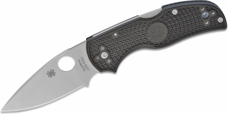 Spyderco Native 5 žepni nož 7,5 cm, satin, črn FRN