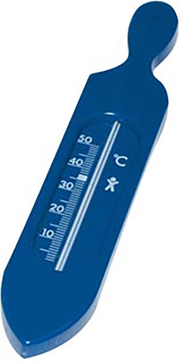 Kopalni termometer 19 cm, moder plast