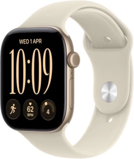 Apple Watch Series 12 GPS 42 mm light gold aluminum case with sand sport band S/M