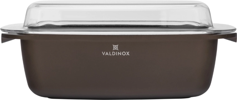 Valdinox Aurum pravokotni pekač s pokrovom 32 × 21 cm, 5,7 l