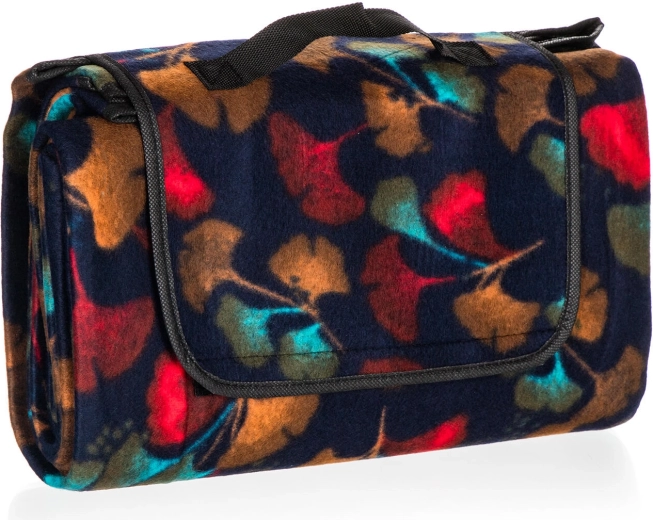 Kamp odeja za piknik 170 × 140 cm iz flisa z izolacijsko podlogo