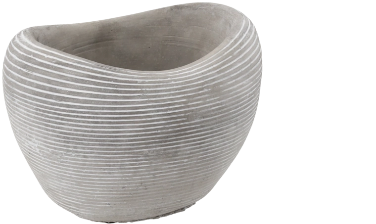Cementni cvetlični lonec srce siv 23 × 18,5 × 17 cm