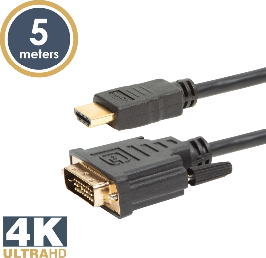 DVI-D to HDMI cable 5 m