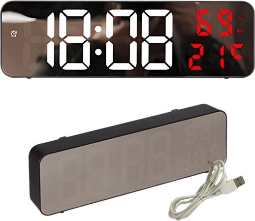 Digitalne LED ure z budilko in termometrom