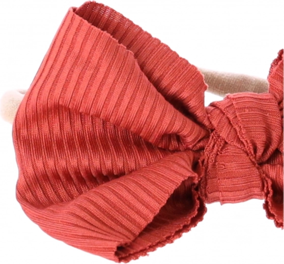 Elegant ribbed bow