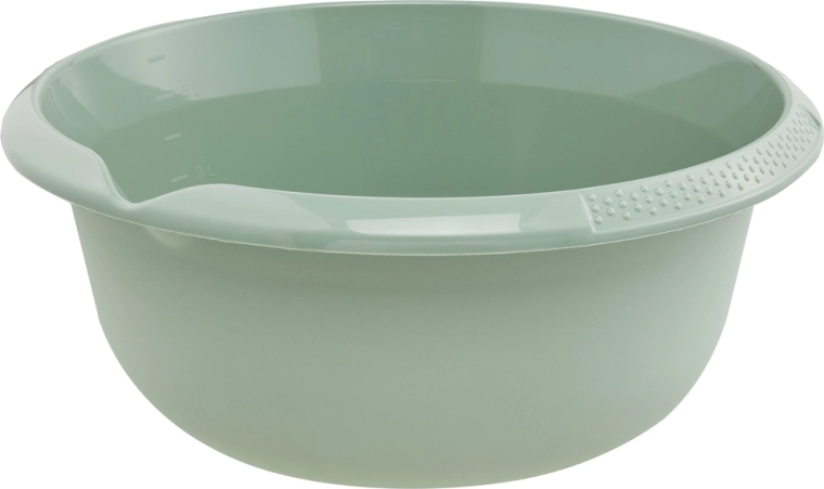 Okrogla skleda z izlivnikom 6 l, temno zelena