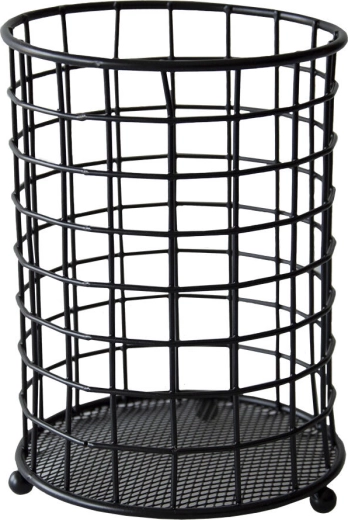 Kovinsko stojalo za pribor 13 × 18 cm črno