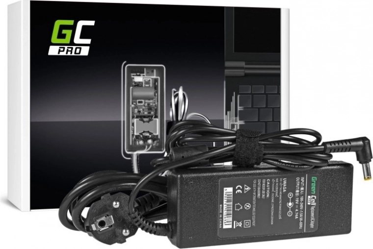 Polnilec Green Cell Pro 19V 4,74A 90W za prenosnike Acer (konektor 5,5 × 1,7 mm)