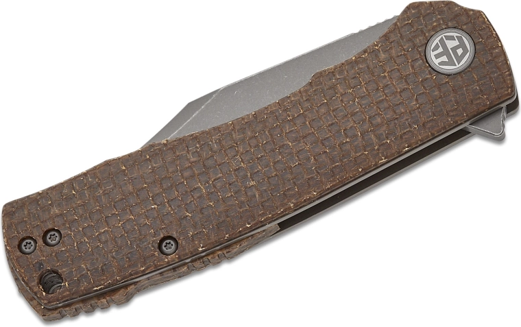 K110 blade with Grey Stonewash and Clip Point shape