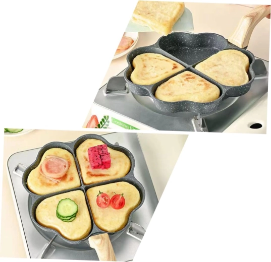 Štiri srčkaste oblike za več porcij naenkrat